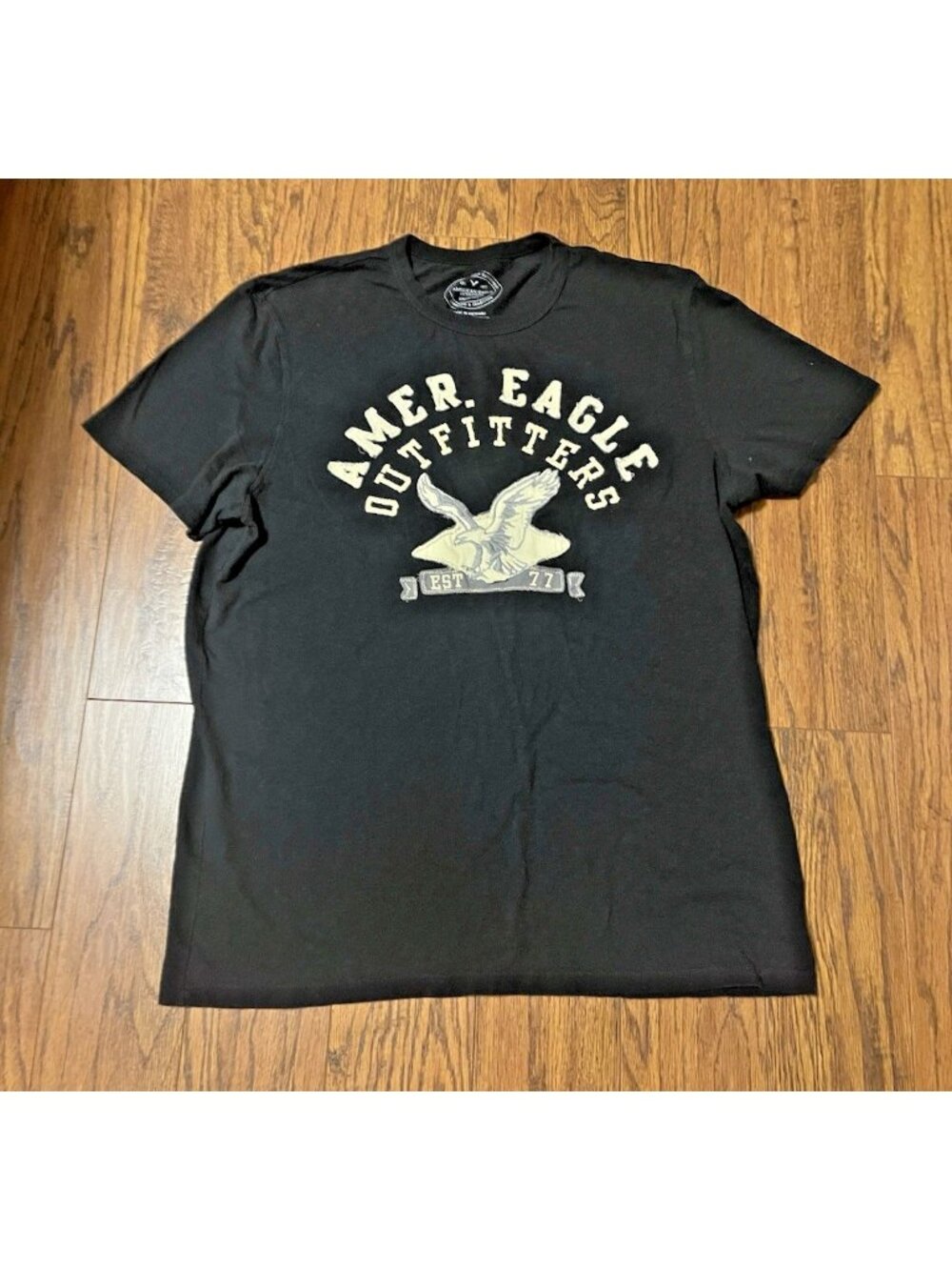 American Eagle Men's Athletic Fit Sz Xlarge Cotton Graphic Short Sleeve U31n
